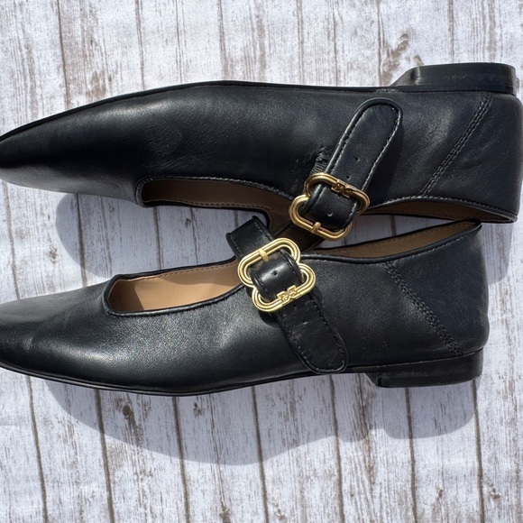 Sam Edelman Black Flats with Strap - Picture 4 of 6